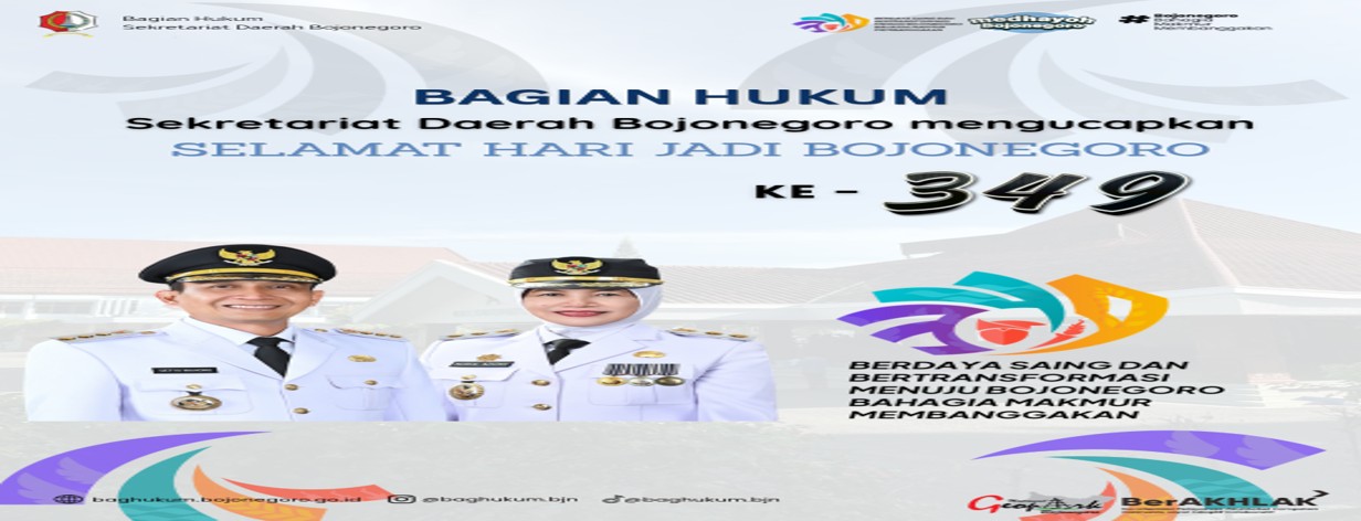 HARI JADI KABUPATEN BOJONEGORO<BR>KE 349